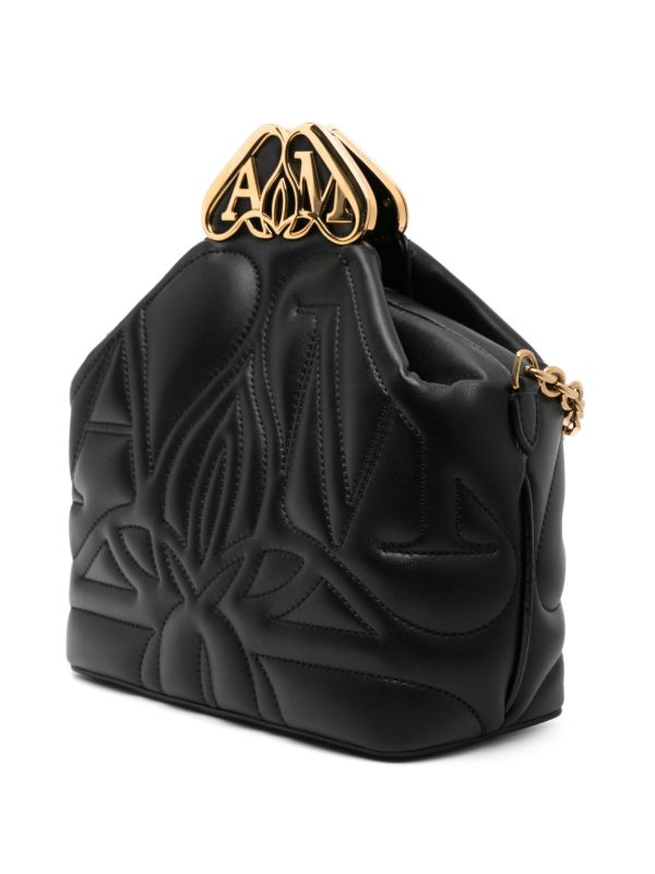 Alexander McQueen Black The Seal Box Leather Cross Body Bag | Browns Messenger & Crossbody Bags