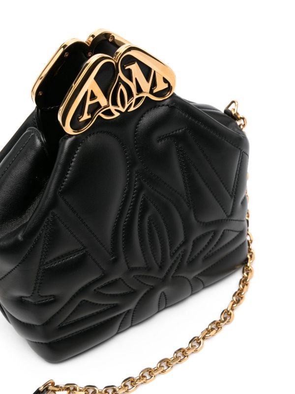 Alexander McQueen Black The Seal Box Leather Cross Body Bag | Browns Messenger & Crossbody Bags