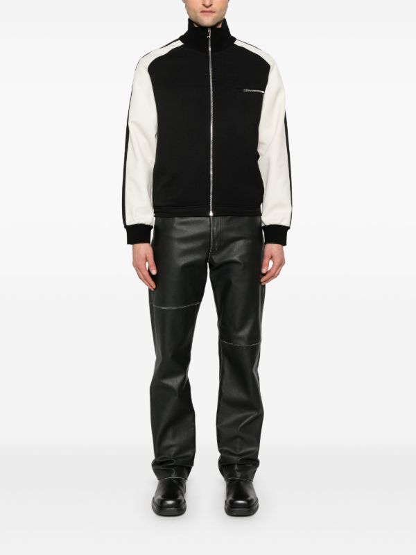 Alexander McQueen Black Two-Tone Cardigan | Browns Cardigans