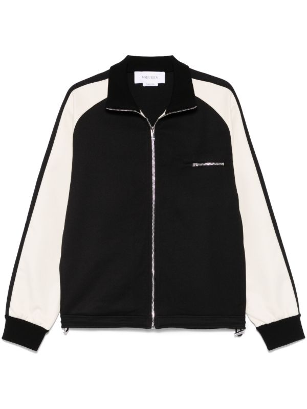 Alexander McQueen Black Two-Tone Cardigan | Browns Cardigans