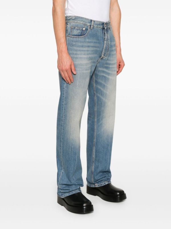 Alexander McQueen Blue Straight-Leg Jeans | Browns Regular & Straight-Leg Jeans