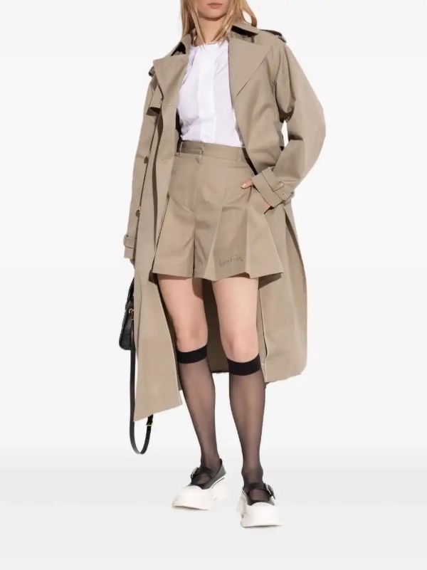 Alexander McQueen Double-breasted Trench Coat | Browns Trench Coats & Raincoats