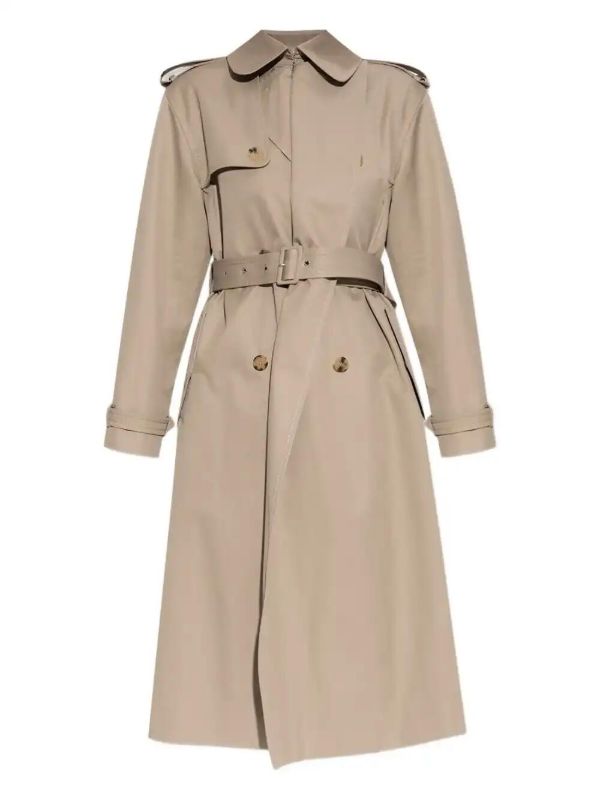 Alexander McQueen double-breasted trench coat | Browns Trench Coats & Raincoats