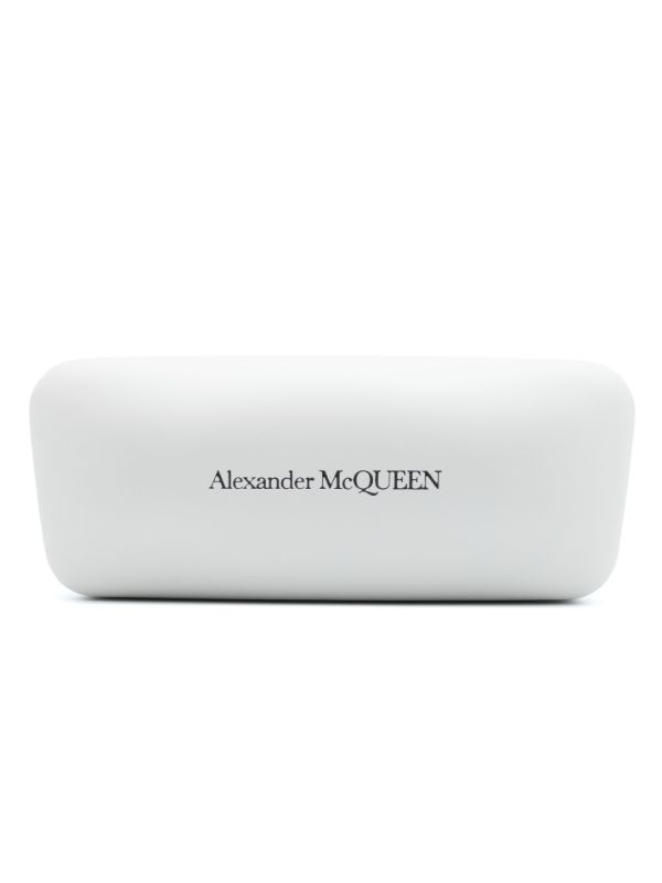Alexander McQueen Eyewear Black The Grip Shield-Frame Sunglasses | Browns Sunglasses