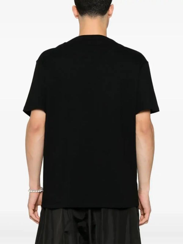 Alexander McQueen Flocked-logo T-shirt | Browns T-Shirts