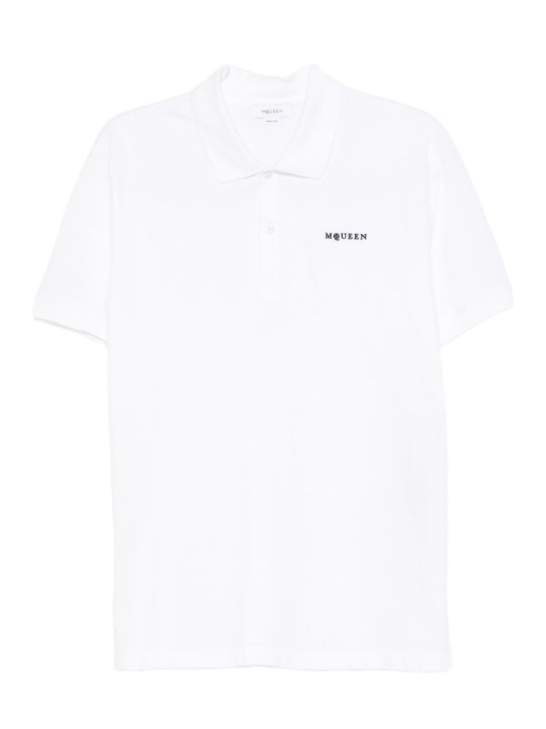 Alexander McQueen logo-embroidered polo shirt | Browns Polo Shirts