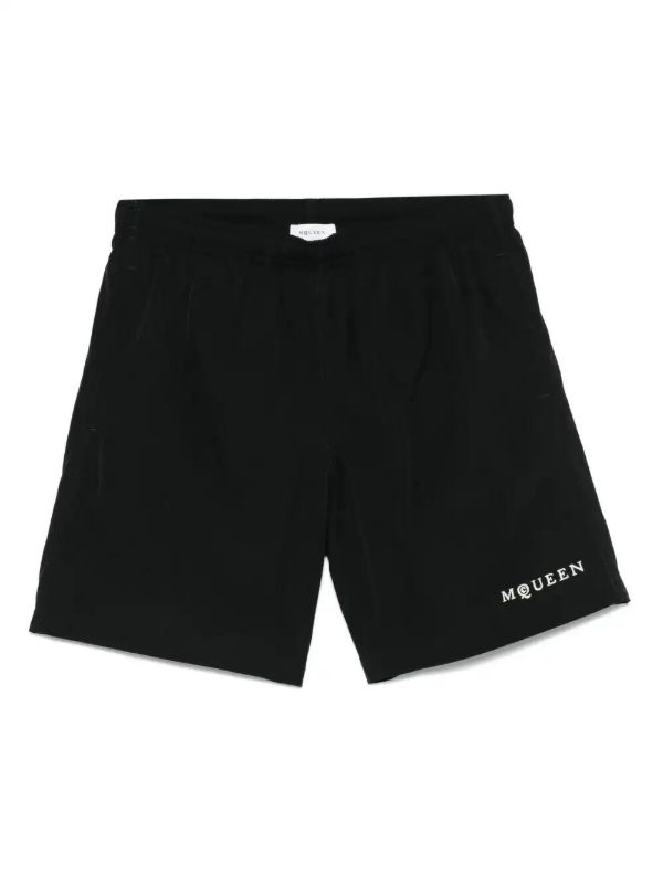 Alexander McQueen logo-embroidered swim shorts | Browns Swim & Board Shorts