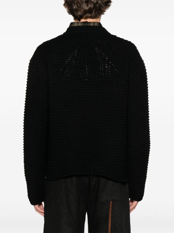 Alexander McQueen Logo-intarsia Sweater | Browns Knitted Sweaters
