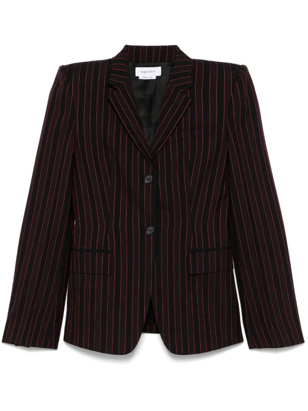 Alexander McQueen Pinstriped Blazer | Browns Blazers