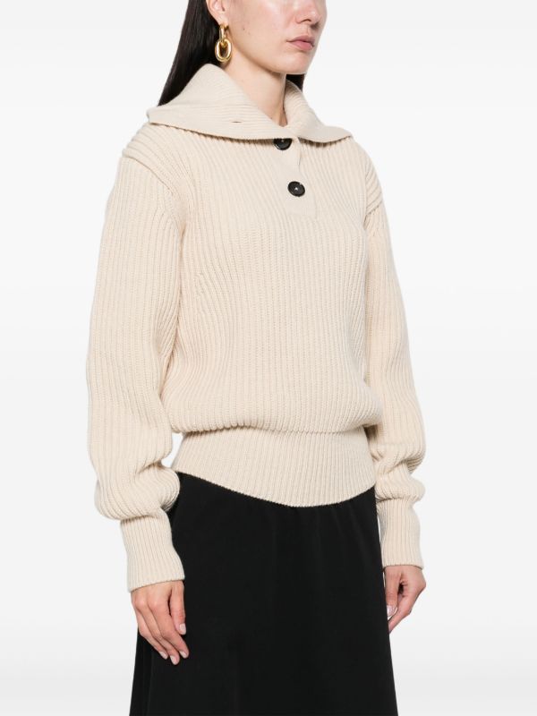 Alexander McQueen Ribbed-Knit Sweater | Browns Knitted Sweaters