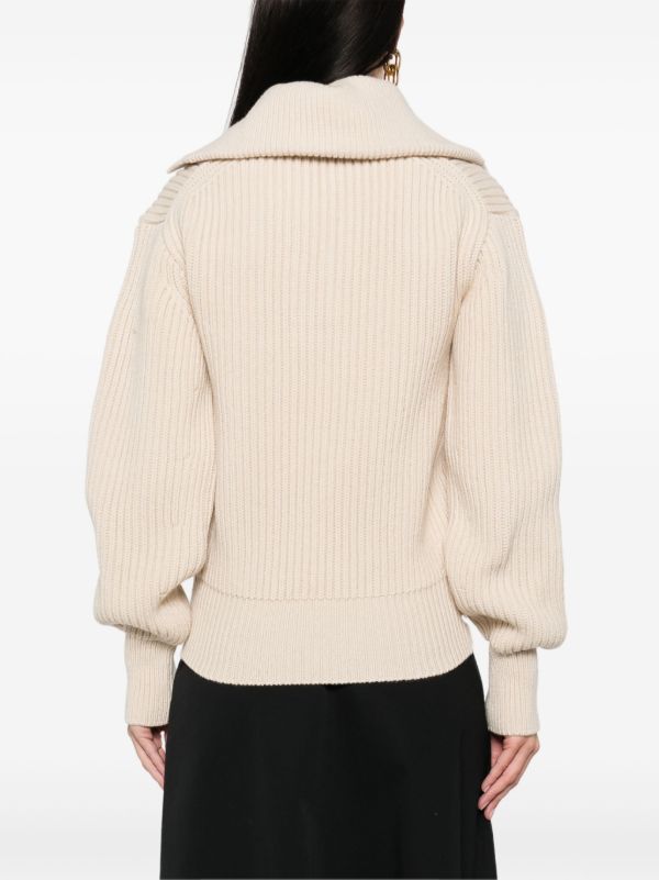 Alexander McQueen Ribbed-Knit Sweater | Browns Knitted Sweaters