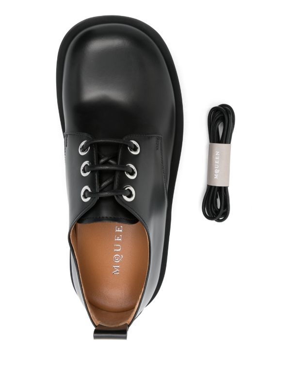 Alexander McQueen Skull-Embossed Derby Shoes | Browns Derby Shoes