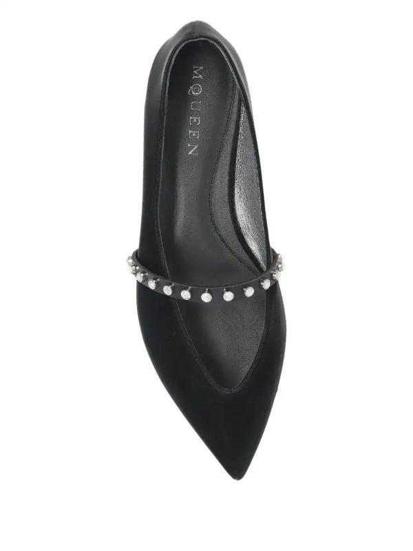 Alexander McQueen Studded Ballet Flats | Browns Ballerina Shoes
