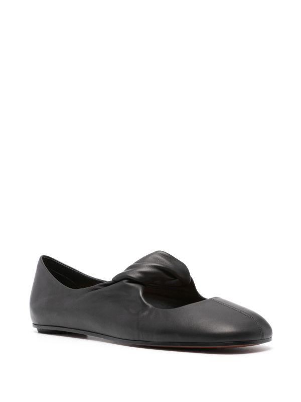 Alexander McQueen Twist-Detailing Ballet Flats | Browns Ballerina Shoes