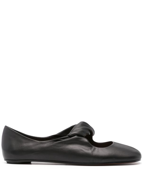 Alexander McQueen Twist-Detailing Ballet Flats | Browns Ballerina Shoes
