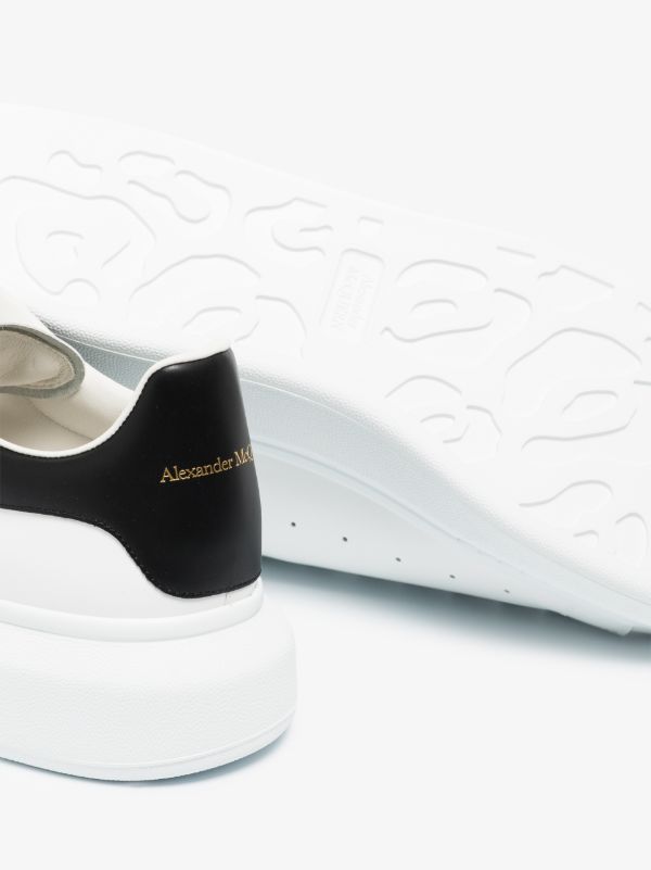Alexander McQueen White And Black Oversized Sneakers | Browns Low-Tops