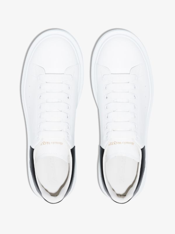 Alexander McQueen White And Black Oversized Sneakers | Browns Low-Tops