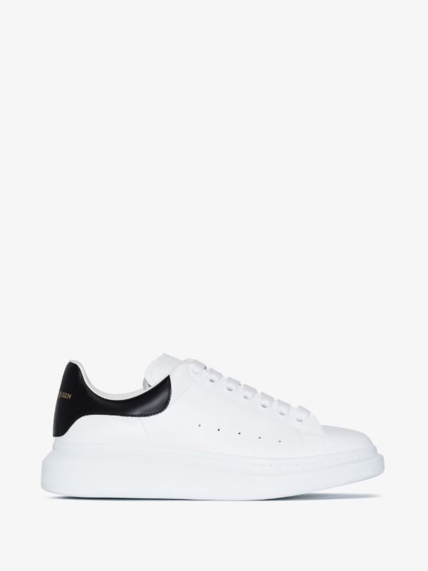 Alexander McQueen white and black Oversized sneakers | Browns Low-Tops