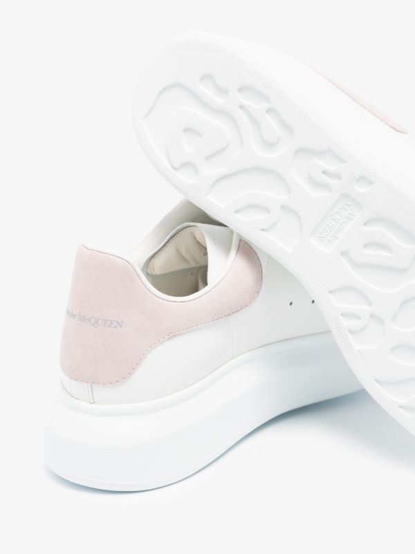 Alexander McQueen White And Pink Oversized Sneakers | Browns Sneakers