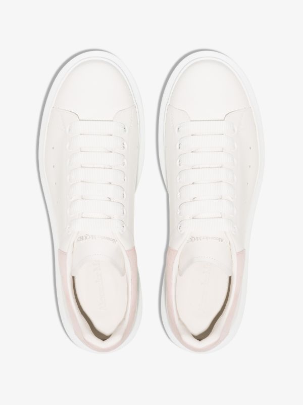 Alexander McQueen White And Pink Oversized Sneakers | Browns Sneakers
