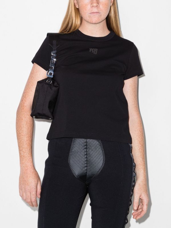 Alexander Wang Black Logo Cotton T-Shirt | Browns T-Shirts & Jersey Shirts