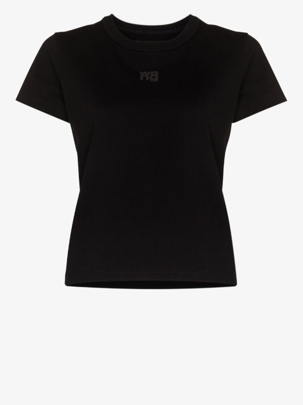 Alexander Wang Black Logo Cotton T-Shirt | Browns T-Shirts & Jersey Shirts