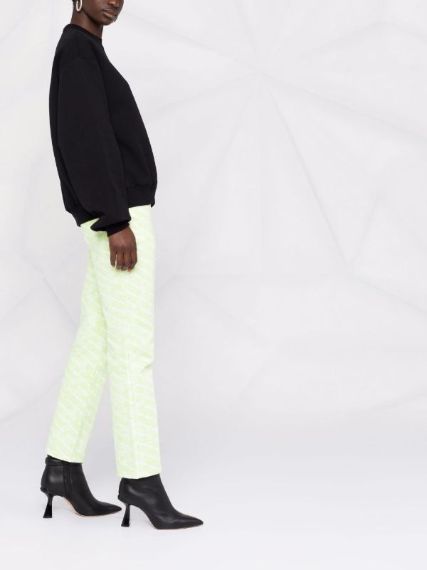 Alexander Wang Black Logo Print Cotton Sweatshirt | Browns Sweaters