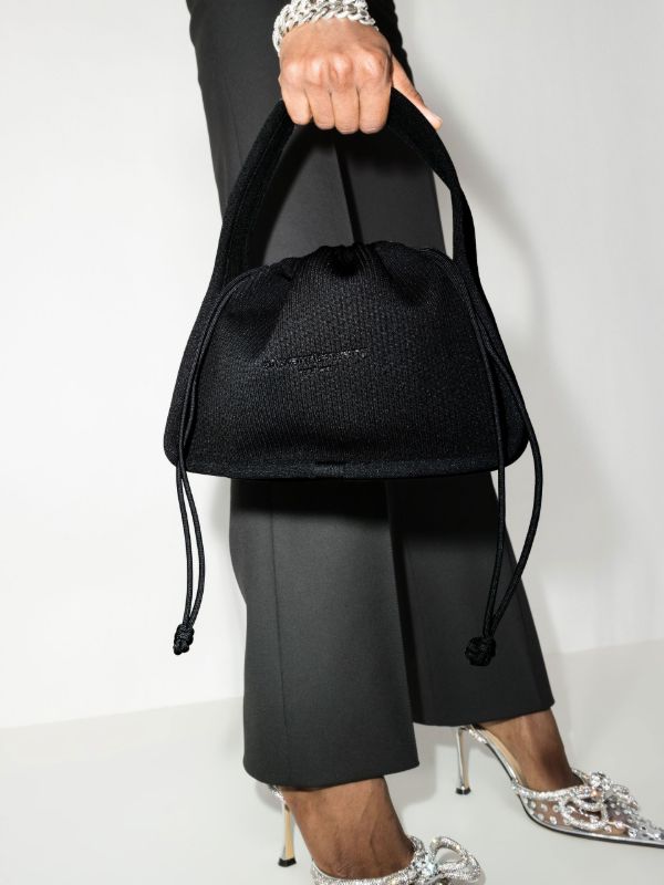 Alexander Wang Black Ryan Small Knitted Tote Bag | Browns Mini Bags