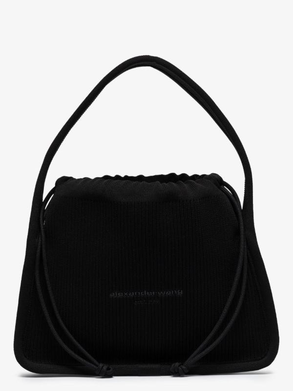 Alexander Wang Black Ryan Small Knitted Tote Bag | Browns Mini Bags