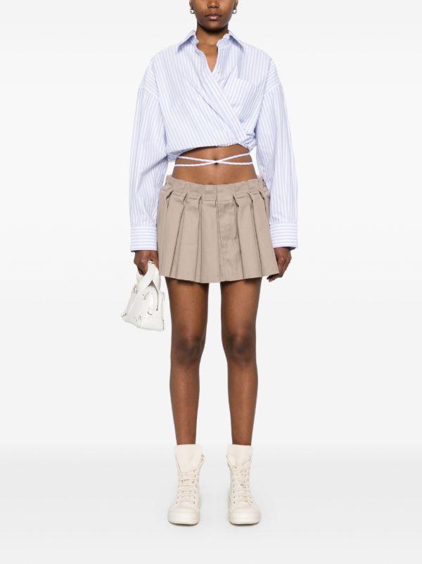 Alexander Wang Box-Pleated Mini Skirt | Browns Pleated Skirts