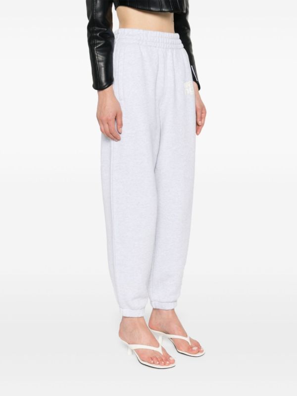Alexander Wang Grey Logo-Print Track Pants | Browns Sweatpants