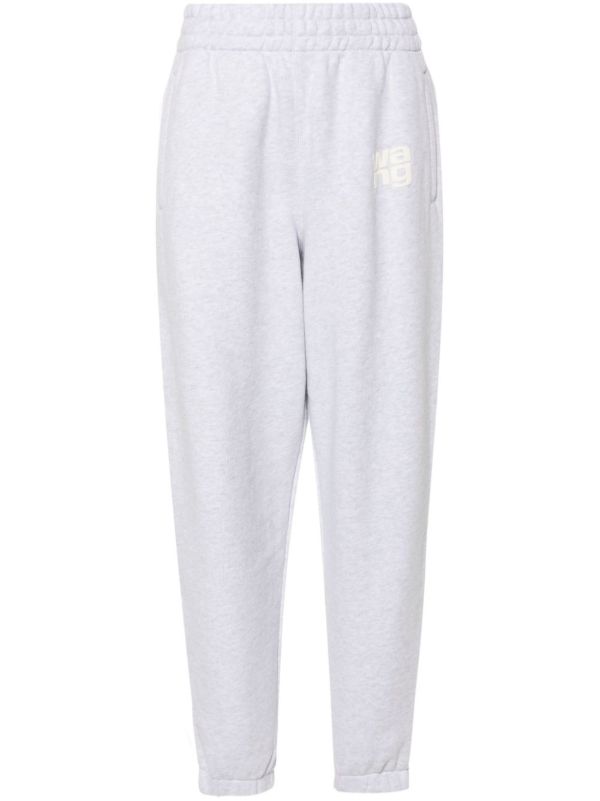 Alexander Wang Grey Logo-Print Track Pants | Browns Sweatpants