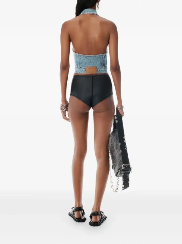 Alexander Wang Halterneck Denim Vest | Browns Vests & Tank Tops