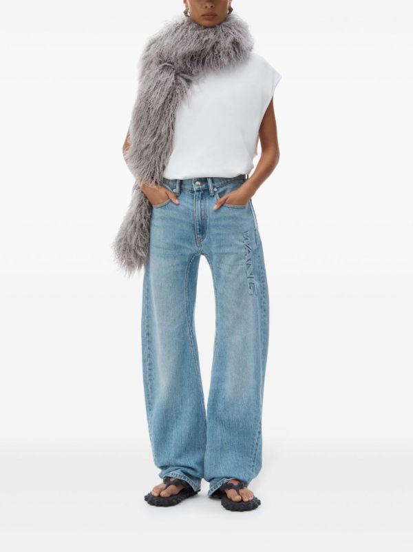 Alexander Wang Logo-embossed Jeans | Browns Straight-Leg Jeans