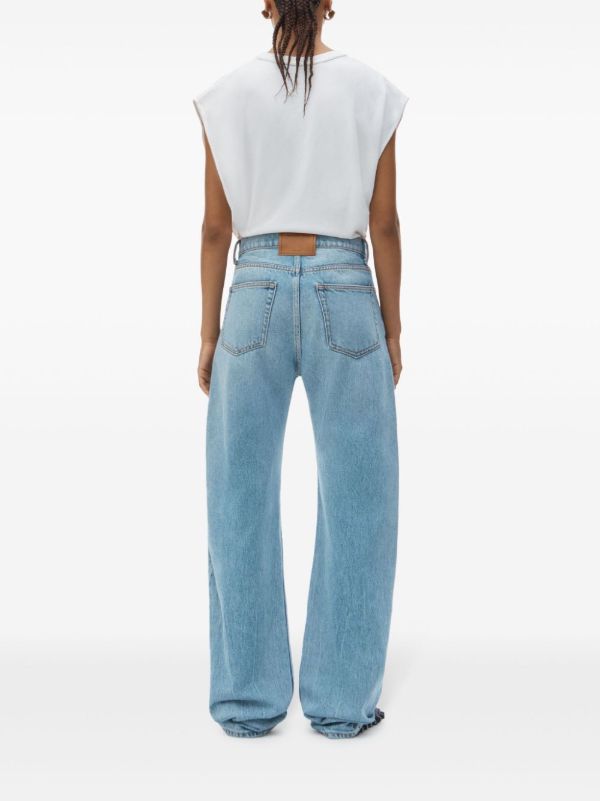 Alexander Wang Logo-embossed Jeans | Browns Straight-Leg Jeans