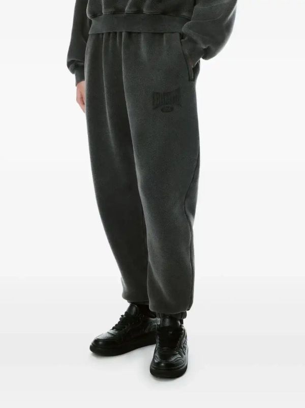 Alexander Wang Logo-Print Terry Track Pants | Browns Sweatpants