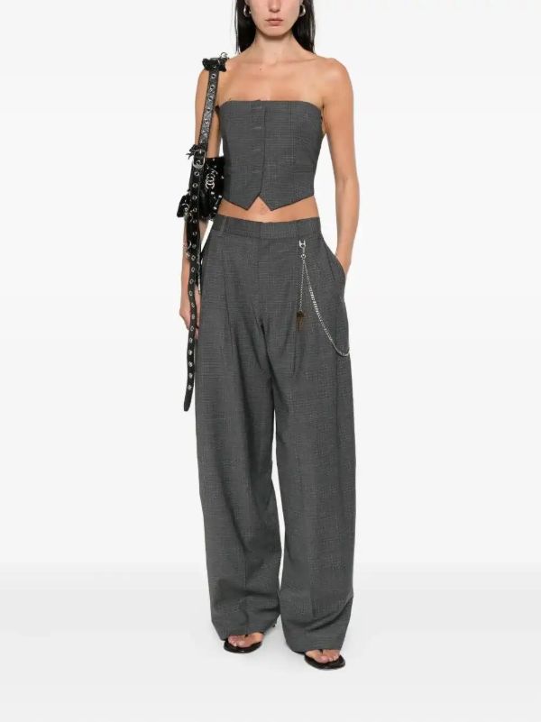 Alexander Wang Pleated Key-chain Trousers | Browns Slacks