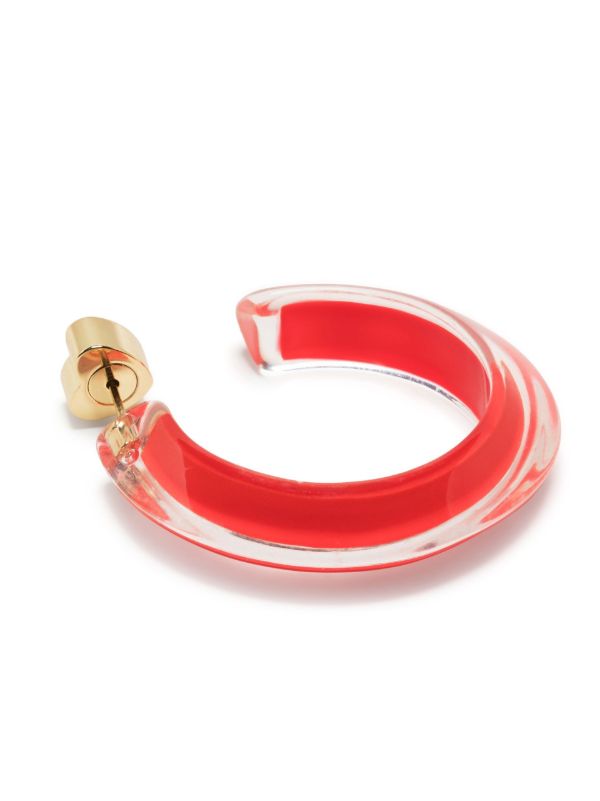 Alison Lou Gold-Plated Jelly Small Hoop Earrings | Browns Earrings