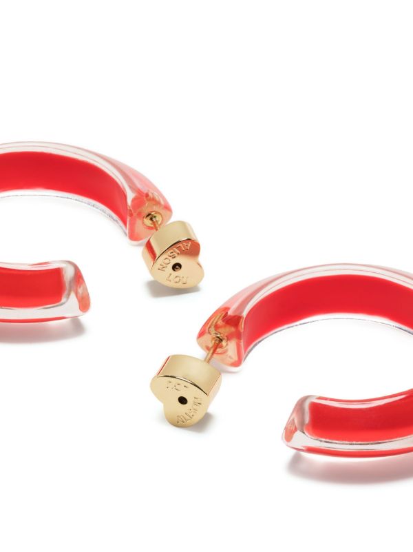 Alison Lou Gold-Plated Jelly Small Hoop Earrings | Browns Earrings