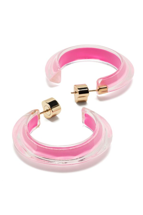 Alison Lou Gold-Plated Jelly Small Hoop Earrings | Browns Earrings