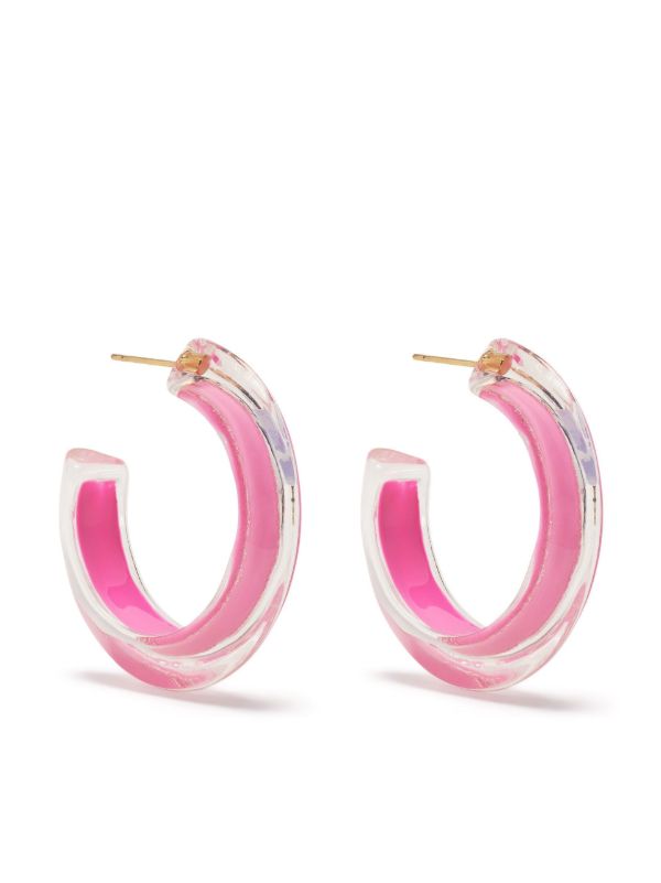 Alison Lou Gold-Plated Jelly Small Hoop Earrings | Browns Earrings