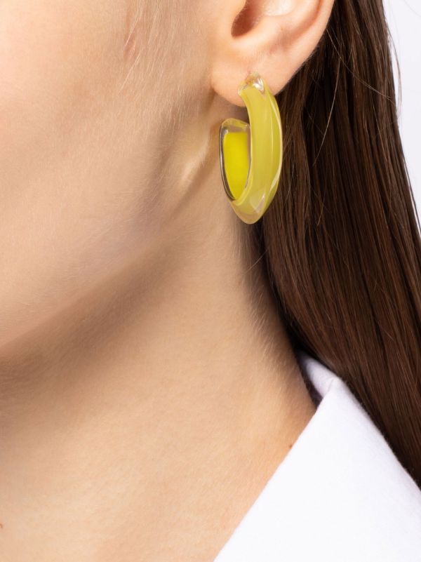 Alison Lou Gold-Plated Jelly Small Hoop Earrings | Browns Earrings