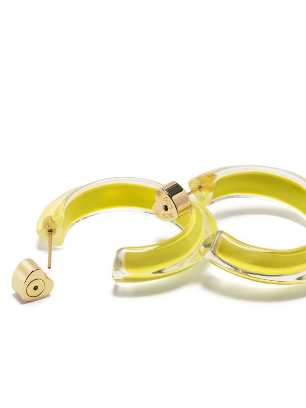 Alison Lou Gold-Plated Jelly Small Hoop Earrings | Browns Earrings