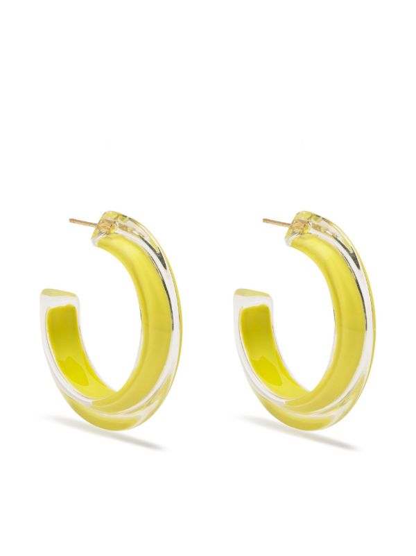 Alison Lou Gold-Plated Jelly Small Hoop Earrings | Browns Earrings