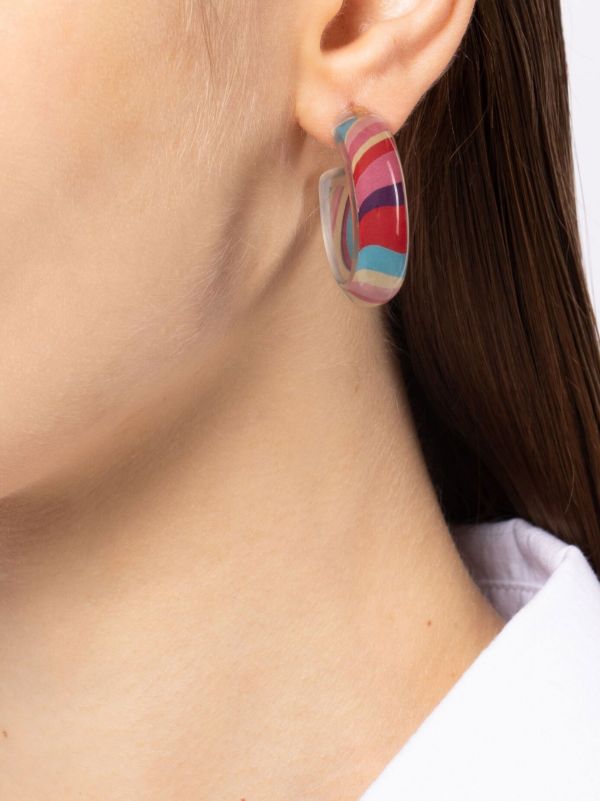 Alison Lou Gold-Plated Jelly Small Hoop Earrings | Browns Fine Earrings