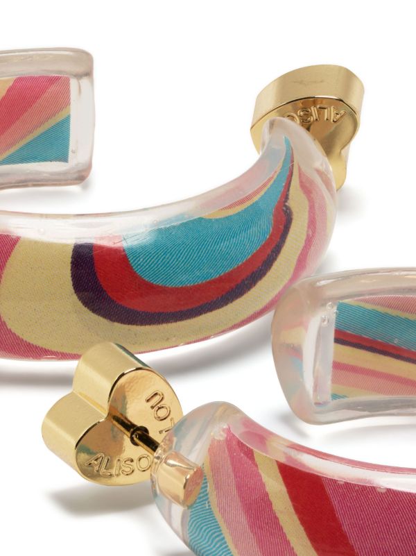 Alison Lou Gold-Plated Jelly Small Hoop Earrings | Browns Fine Earrings