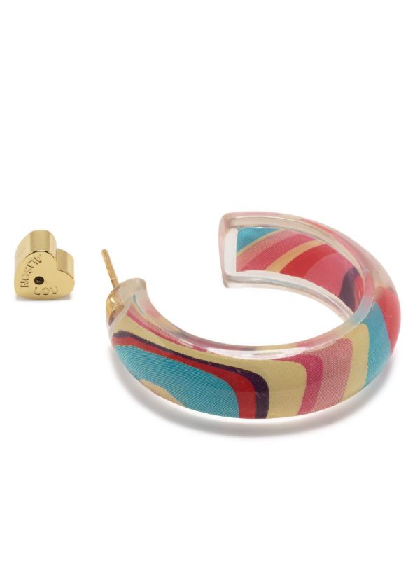 Alison Lou Gold-Plated Jelly Small Hoop Earrings | Browns Fine Earrings