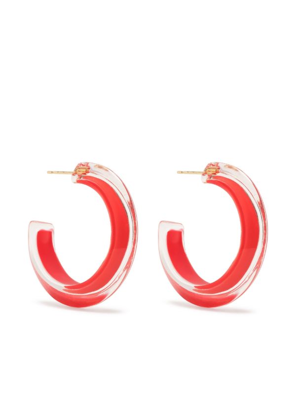 Alison Lou Gold-Plated Jelly Small Hoop Earrings | Browns Earrings