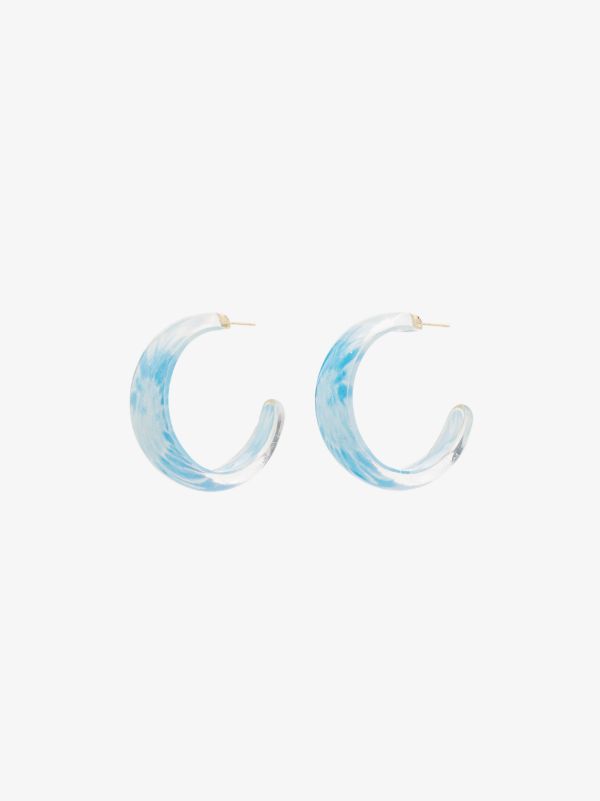 Alison Lou Gold-Plated Jelly Tie-Dye hoop earrings | Browns Earrings
