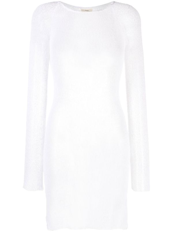 Ambra Maddalena white Andy open-knit mini dress | Browns Day Dresses